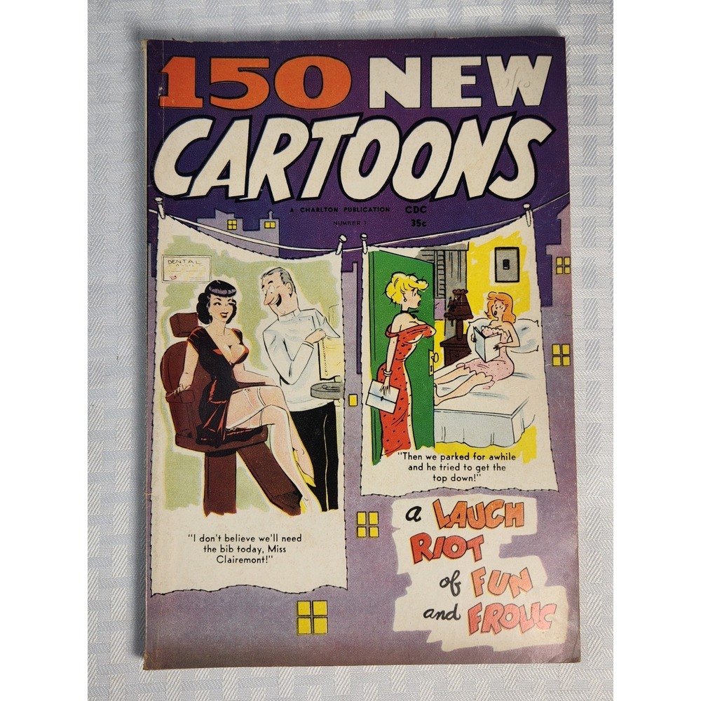 150 New Cartoons Vol. 1 #3 1963‎ Charlton Comic Magazine Vintage Humor Very Fine